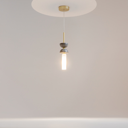 Pojedyńcza lampa wisząca z elemntem z marmuru Kyoto MOD178PL-01GR Maytoni