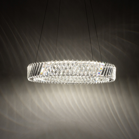 Lampa wisząca kryształowy ring 60cm 3000K LUXORA LED Nowodvorski 11705
