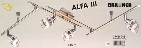 Oprawa oświetleniowa firmy FISCHER seria BRILONER 3742/042 ALFA II