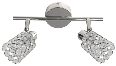 YORK LAMPA SUFITOWA LISTWA 2X40W G9 CHROM Candellux 92-97395