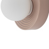 Szara ceramiczna oprawa ścienna 16cm z kulistym kloszem 1xG9 CLAY S Nowodvorski 11748