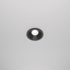 Oczko czarne podtynkowe o średnicy 6cm IP65 LED 4000K Zoom DL034-01-06W4K-D-B Maytoni