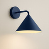 Kinkiet granatowy z metalowym kloszem CAPITAL NAVY BLUE 1xGX53 Milagro MLP2484