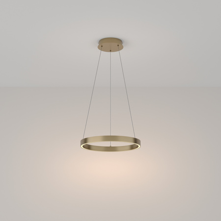 Lampa wisząca RIM LED pojedyncza 40cm mosiądz Maytoni MOD058PL-L22BS3K