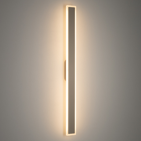 Prostokątny podłużny beżowy kinkiet elewacyjny 100cm 3000K IP54 ISLA LED Nowodvorski 11554