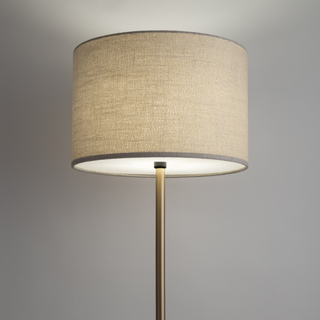Lampa podłogowa z kremowym cylindrycznym abażurem o średnicy 46cm 1xE27 SANTANA Nowodvorski 11656