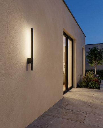 Ciemnoszary kinkiet elewacyjny LED 60cm BARI GREY Kaja Lighting K-8240