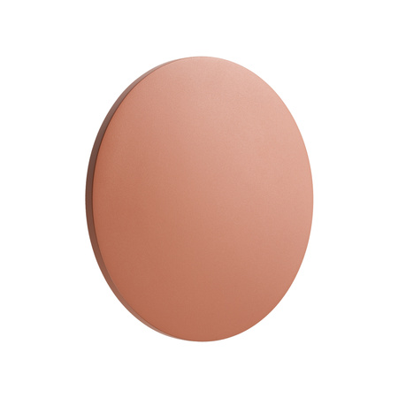 Okrągły płaski kinkiet w kolorze terakota podświetlający elewacje 24cm IP65 3000K ARIA LED L Nowodvorski 11571