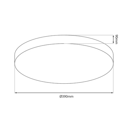 Plafon sufitowy z tworzywa CLASSIC 39cm 3xE27 Milagro ML1829