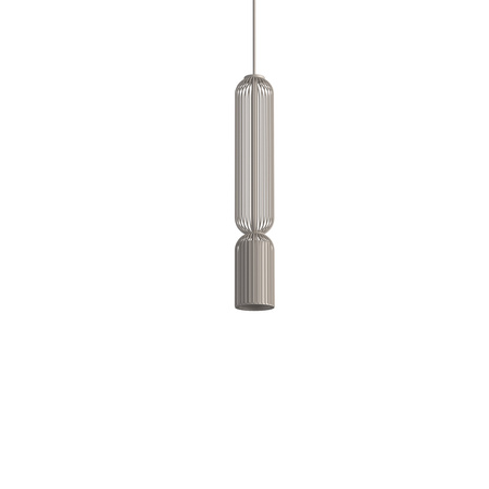 Lampa wisząca druciana beżowa oprawa z tubą 1xGU10 SINGLES B Nowodvorski 12197