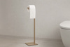 Prosty, beżowy stojak na papier KS-54 PAPER STAND z serii KAJA HOME