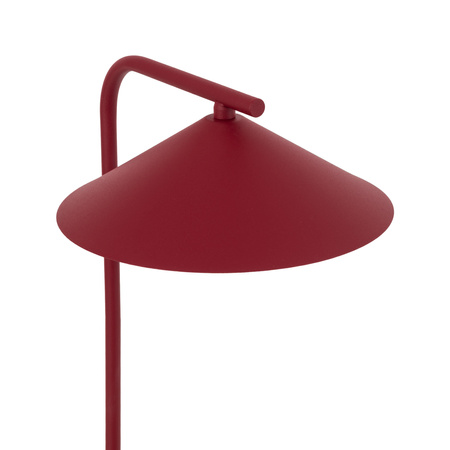 Lampka nocna metalowa w kolorze burgund 1XGX53 LUME BURGUND Tk Lighting 16215