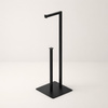 Czarny, metalowy stojak na papier KS-44 PAPER STAND z serii KAJA HOME
