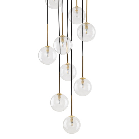 NILOS BLACK / GOLD LAMPA WISZĄCA 10 TK Lighting 5944