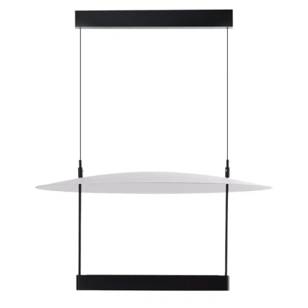 Nowoczesna lampa wisząca LED czarna z płaskim kloszem PORTOFINO 60 3-STEP DIMM Azzardo AZ6660