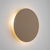 Płaski okrągły kinkiet 30cm w kolorze beżowym podświetlający ściane LUNA SABIA 3xG9 LED MAX 8W Tk Lighting 10624