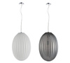 Lampa wisząca BRAGA WHITE SMOKE plisowane szkło Milagro ML0350 ML0351 - kolor do wyboru