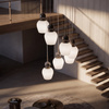 Lampa wisząca siedmiozwisowa na kole Carrara 7xE14 Milagro MLP2811