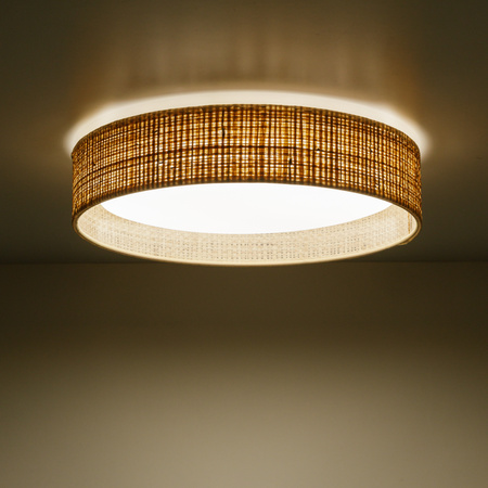 Lampa sufitowa z rafii LED 30cm DEMI RAFIA LED Tk Lighting 11854
