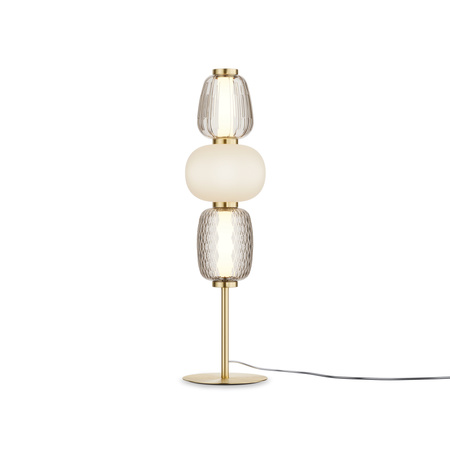 Złota prestiżowa lampka stołowa LED 3000K Pattern MOD267TL-L28G3K Maytoni