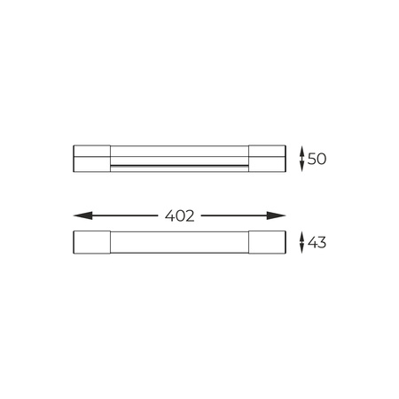 Kinkiet podłużny 40cm PARKS LED 3000K Zuma Line W200526301