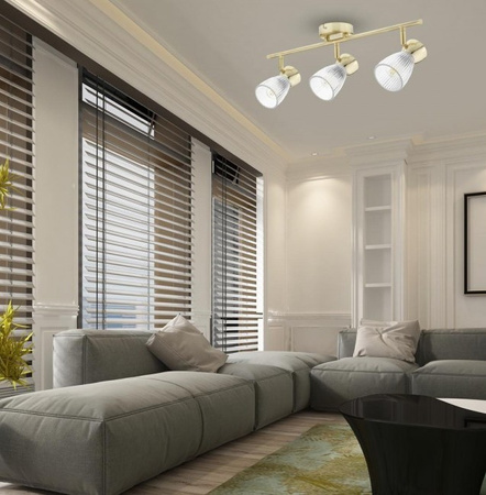 Lampa sufitowa potrójna BEST GOLD Milagro ML9976