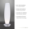 Lampa stołowa szklana o srebrnej podstawie TYRA Paul Neuhaus4027-55 na dotyk