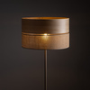 Lampa podłogowa z abażurem 50cm DORMA WOOD JUTA 1xE27 Tk Lighting 16226