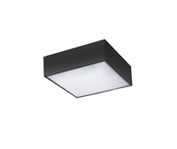 Kwadratowy czarny plafon MONZA II S 17 4000K BK AZZARDO AZ3684