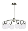 Ghost lampa wisząca satynowy 6x40w g9 klosz biały Candellux 36-01511