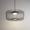 Lampa wisząca druciana cylindryczna w kolorze jedwabistego grafitu na żarówkę GX53 KENAI C Nowodvorski 12228