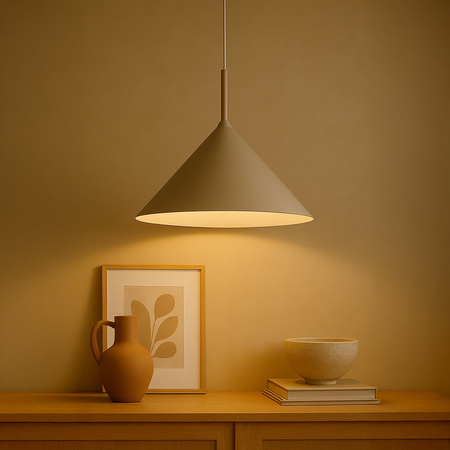 Lampa wisząca stożek na żarówkę GX53 CAPITAL KASZMIR Ø46cm Milagro MLP2470