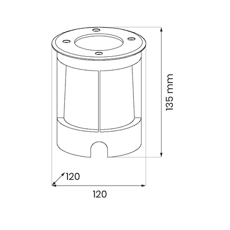 Oprawa najazdowa VIALE okrągła 1xGU10 Eko-Light EKO325