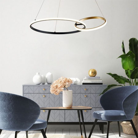 Lampa wisząca RANDO LED Zuma Line 20002P-GD zmiana barwy światła