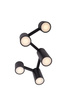LAMPA SUFITOWA LAXER CZARNA 5xGU10 MAXLIGHT C0229