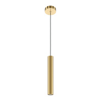 Lampa wisząca złota tuba 40cm o średnicy 6cm Pro Focus MOD161PL-01BS1 Maytoni