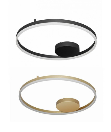 Lampa sufitowa, plafon HALO 80 BLACK LED Azzardo AZ4703