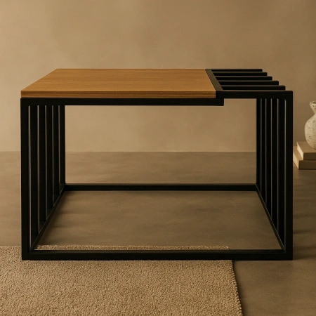 Czarny stolik kawowy geometryczny KS-27 STOLIK z serii KAJA HOME