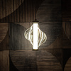 Lampa wisząca z ceikawym bursztynowym kloszem ELVA BRASS LED 3000K 8W Tk Lighting 18212