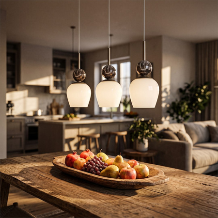 Lampa wisząca potrójna na listwie Carrara 3xE14 Milagro MLP2809