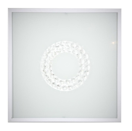 LUX LAMPA SUFITOWA PLAFON 29X29 16W LED 6500K BIAŁY MAŁY RING Candellux 10-60655