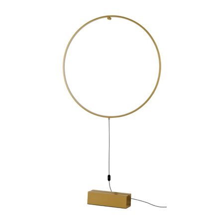 Lampa podłogowa złoty okrąg 75cm do salonu VANESSA FLOOR 75 GO AZZARDO AZ6207