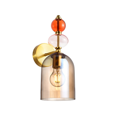 Kinkiet Tropea bursztynowy 1xE27 Light Prestige LP-2004/1W AM