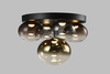 Lampa sufitowa - plafon piątka okrągły Pesaro czarny Aviano Lighting 9082-502