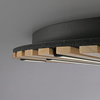 Okrągła lampa sufitowa drewniane lamele z LED strerowana pilotem i aplikacją Q-AKUSTIK Paul Neuhaus 6421-79