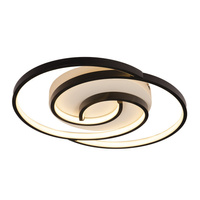 Lampa sufitowa czarna spirala NEXUS 30W LED CCT Milagro ML2936