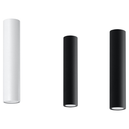 Lampa sufitowa, oprawa LAGOS 30 metalowa biała Sollux Lighting SL.0435