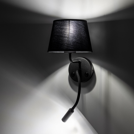 MAJA BLACK KINKIET 2 E27 + G9 TK Lighting 10081