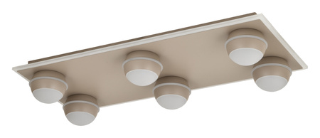Plafon szóstka prostokątny Biarritz kaszmirowy Aviano Lighting 9047-713