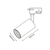 Oprawa do systemu Track Spot Pipe Czarny 1xGU10 ML7677